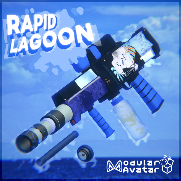 【MA対応】オリジナル武器3dモデル「Rapid Lagoon」【アバターバトルシステム対応】
