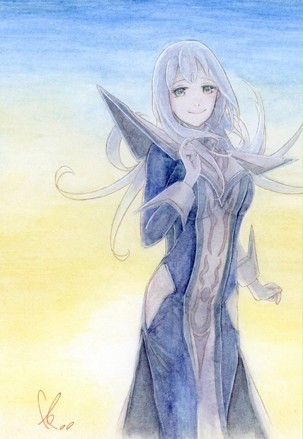 けいさま 原画 水彩 退屈 fa94894f-dc01-4573-9a9d-