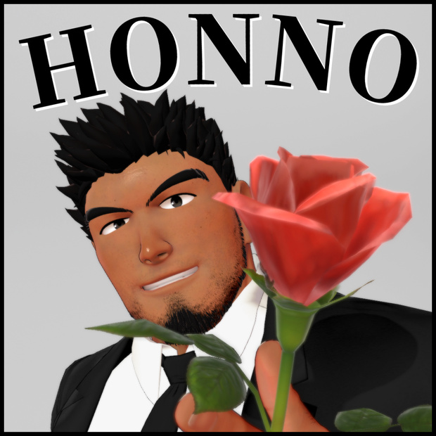 ほんの先輩　オリジナル3Dモデルアバター Muscle Male Avatar HONNO