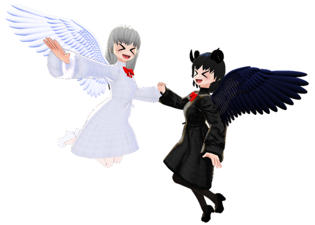 【3Dモデル】ノワール&ブランシェ【VRM】