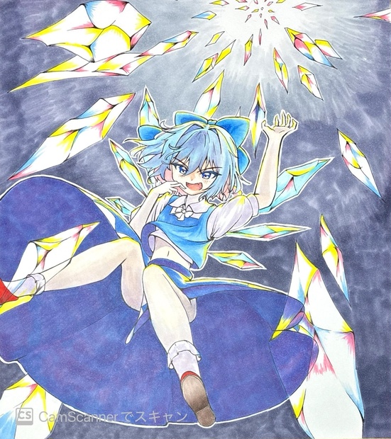 東方project【チルノ】大色紙 - 錫色羽角 - BOOTH