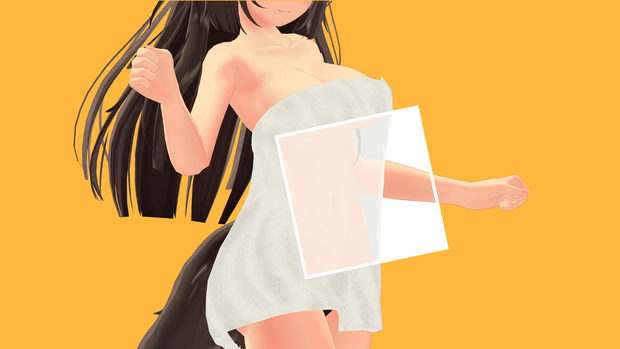 【ここあちゃん向け】水で透けるバスタオル