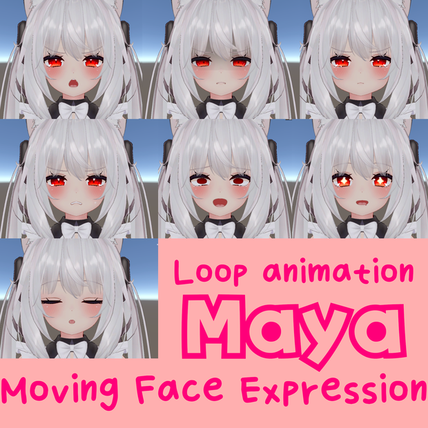 Maya『舞夜』Moving Face Expression