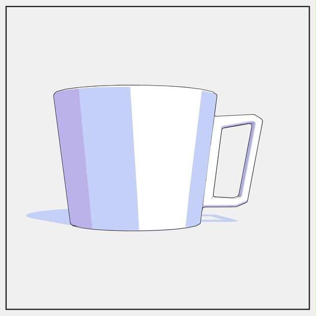 【3D素材/クリスタ用】マグカップ