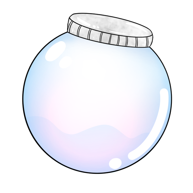 透明の瓶