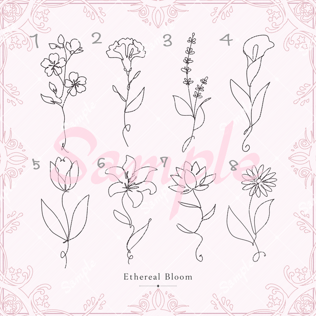 【無料】tattoo texture《Line Art Set》