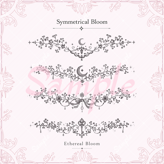 tattoo texture【Symmetrical Bloom】