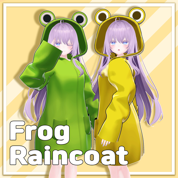 【 萌に対応  】 Frog Raincoat