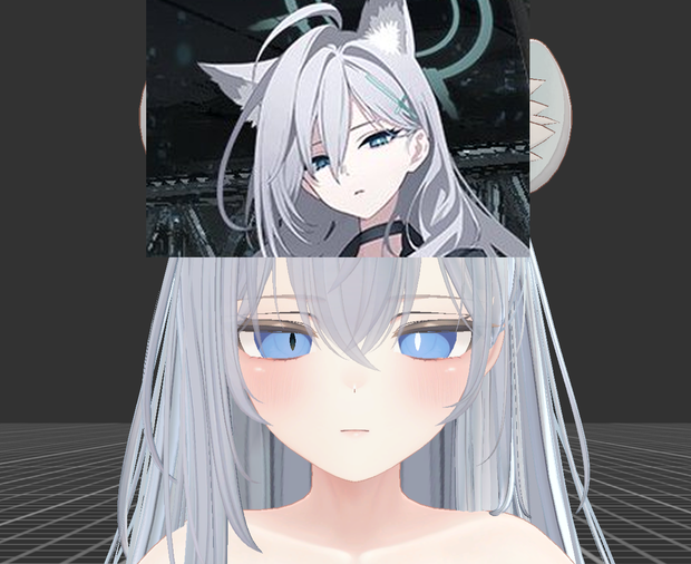 MANUKA (シロコ-テラー/Shiroko Terror) face + fuuka + aru + koharu gao
