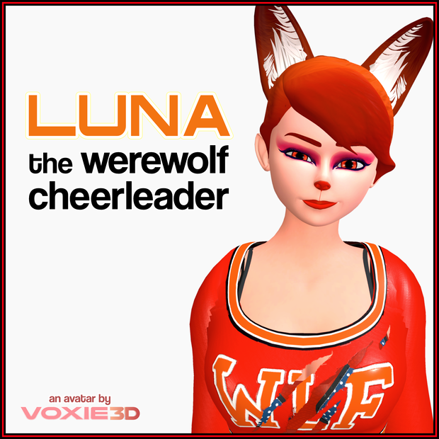 [VRChat] 狼男チアリーダーのルナ Luna, the Werewolf Cheerleader 