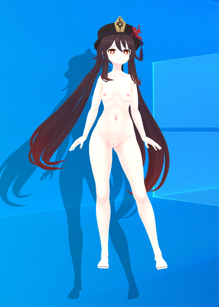 [R18 VRM]原神 胡桃 ヌード 配布 Ver1.0+Ver2.0(2.2)