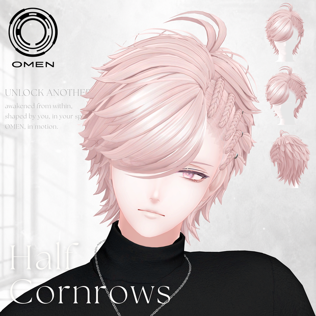 【Hair】Half Cornrows / OMEN