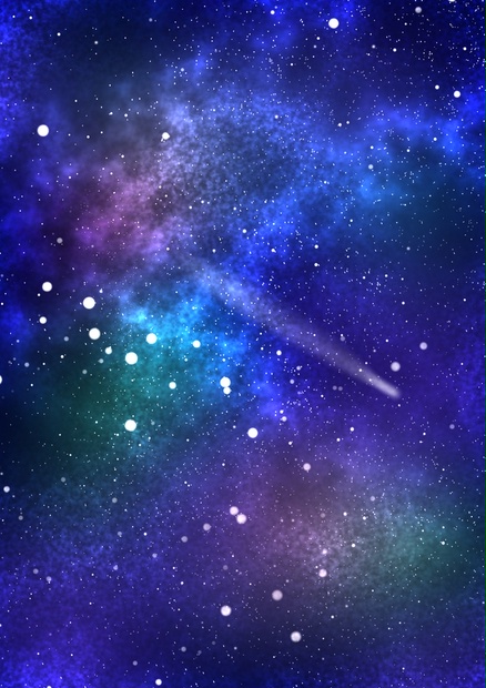 星空背景 流れ星 Yamino Booth