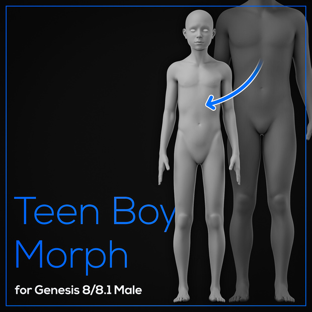 Boy Teen Morph for Genesis 8 and 8.1