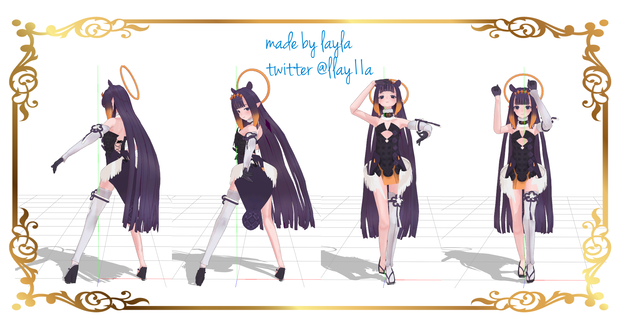 Hololive Ninomae Ina'nis MMD Avatar (Unofficial, .pmx)