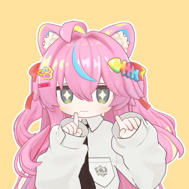 キプさまサイドアップ【23アバター対応 / 3D髪型】
