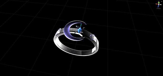[VRChat] Moon Ring / [VRChat] 月形リング