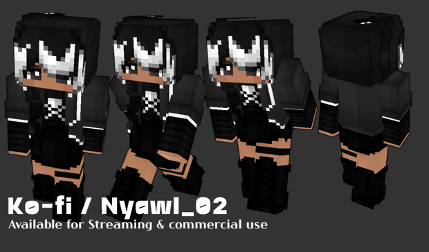 [Minecraft skin] Vesper Original character, ヴェスパー [マイクラスキン]
