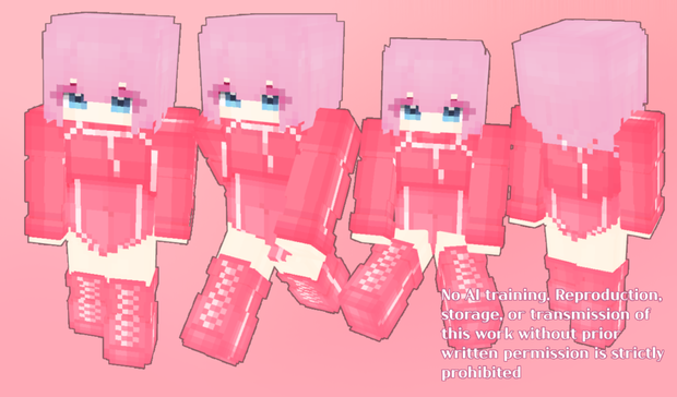 [Minecraft skin] Elsie エルシー original HD skin [マイクラスキン HD] 128x128