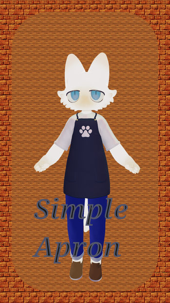 【フィニシフ君対応】シンプルエプロン