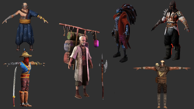  Japanese Warrior character Collection
