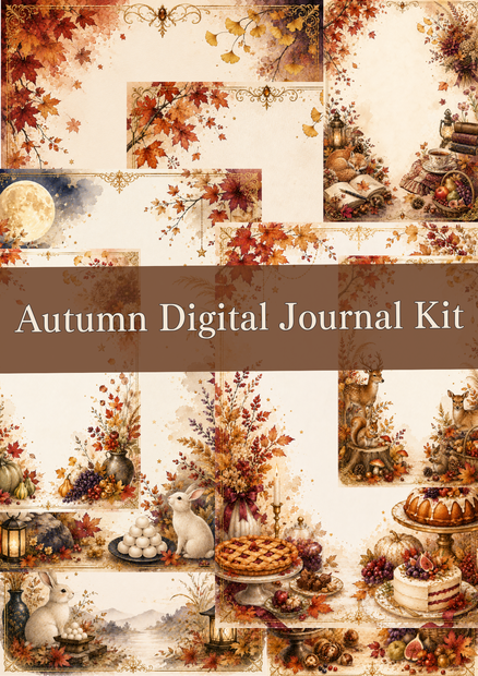 Autumn Digital Journal Kit