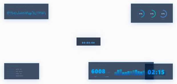 Blue System HUD Pack