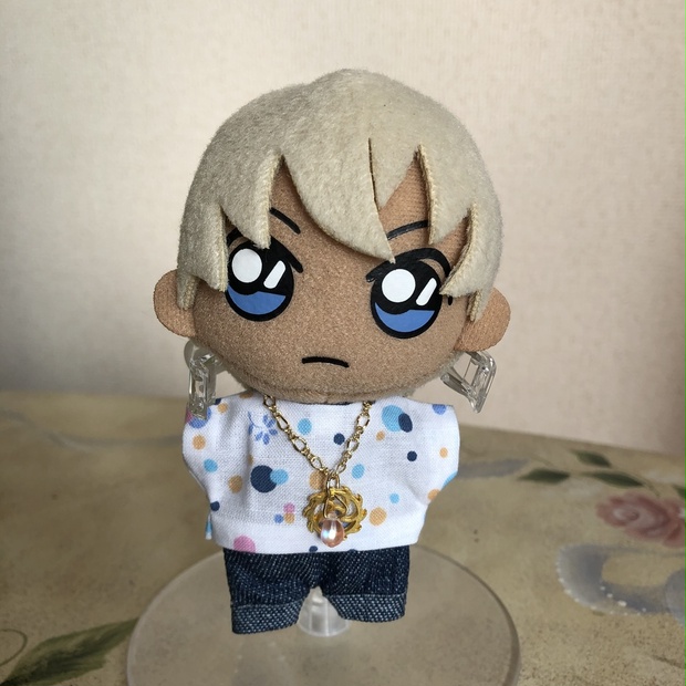 ぬい用 シャツ ジーンズ アクセサリー(オーロラピンク) , plumage23moon , BOOTH
