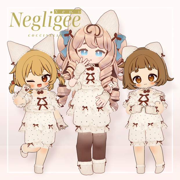 【VRC向け】Nemu Negligee【3アバター対応】