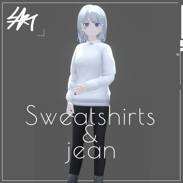 【Grus,Cygnet用】Sweatshirt&jean