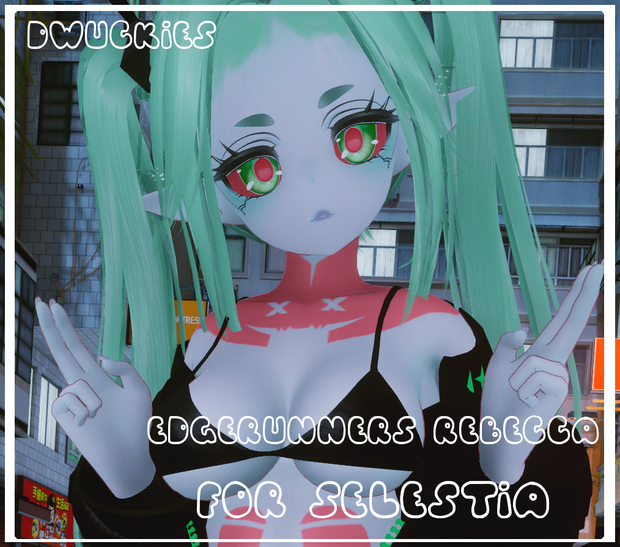 【セレスティア Selestia】Edgerunners Rebecca Texture and Makeup