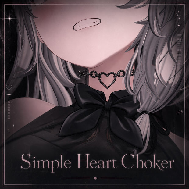 Simple Heart Choker 【複数アバター対応】