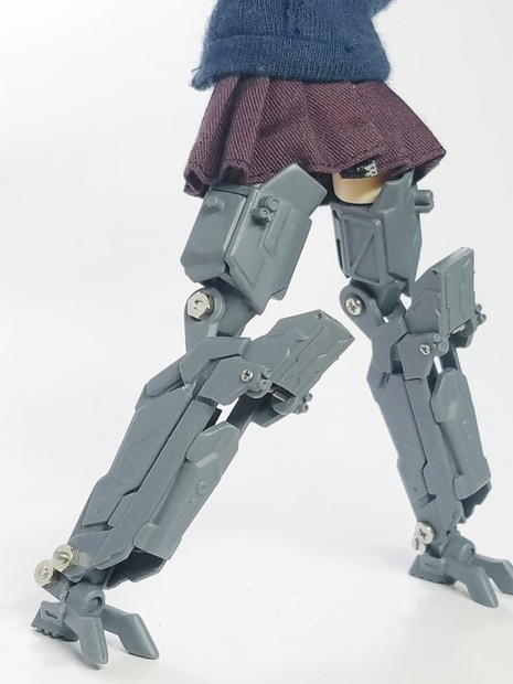 組み立て済みレジンキットハンドレイルガン内蔵義足 ハイダー 両脚セット 柊伽工造ｰｼｭｳｶｺｳｿﾞｳｰ Booth