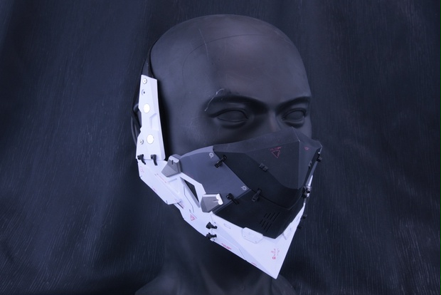 【受注生産】サイバーパンクマスクレジンキット　-Cyber punk mask AGITO Mk.1 Resin kit-