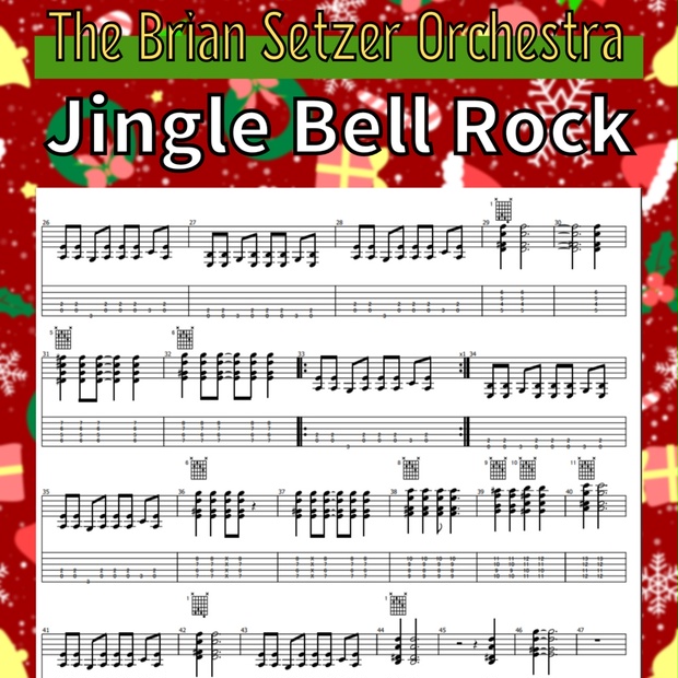 Jingle Bell Rock TAB譜 - KIKI Rockabilly Music Online shop