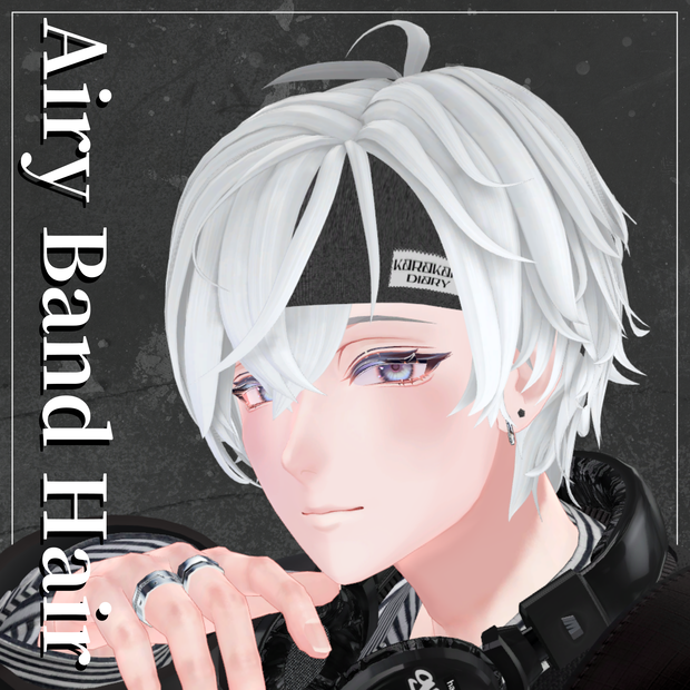 【10アバター対応】Airy Band Hair