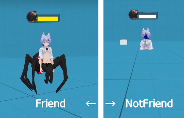[無料] FriendOnlyObject フレンド+αだけに見せるアバターギミック