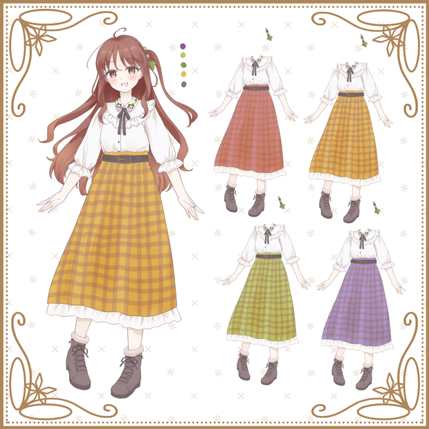 秋のお洋服ver1（基本カラー無料）