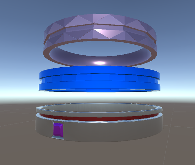 【VRChat想定】リング3種セット【無料】