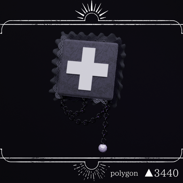 【VRChat想定】黒の眼帯-Black eyepatch-