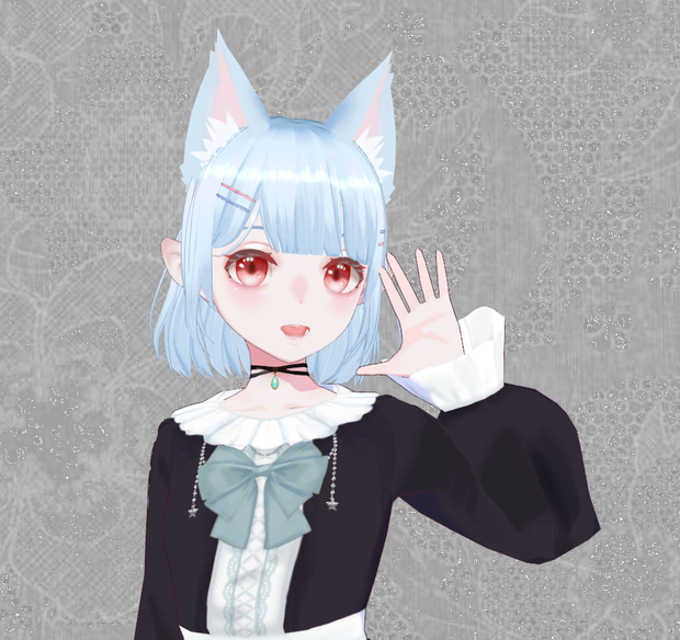 【限定1点】水色ヘアのエルフ耳少女【販売終了】