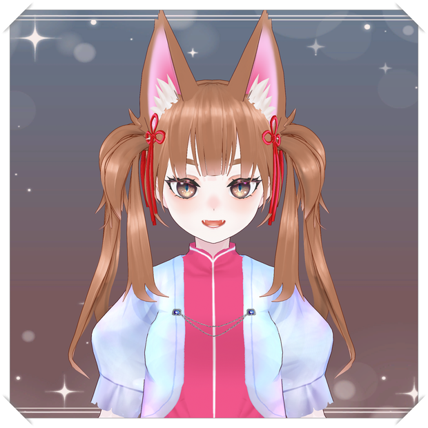 【限定1点】【3D model adopt & copyright transfer】きつねみみツインテ娘【販売終了】