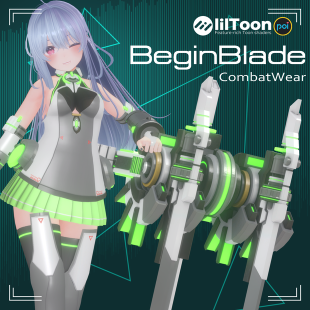 【VRChat向け衣装モデル】『BeginBlade』For:桔梗 Kikyo【専用】