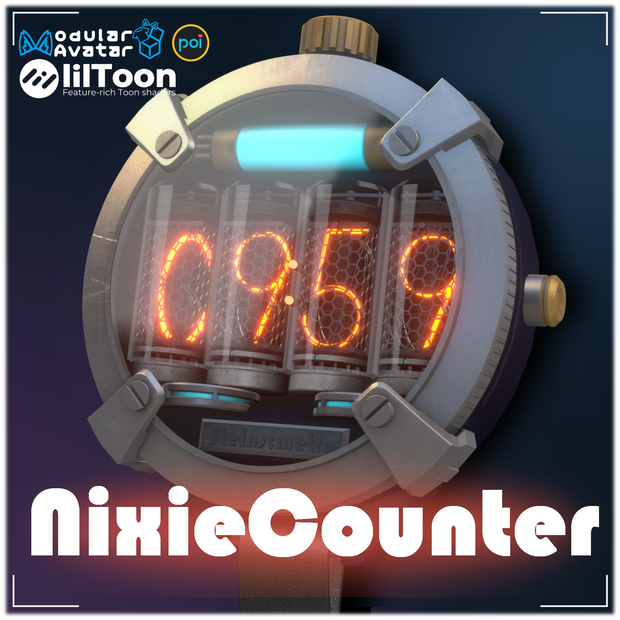 【VRChat】NixieCounter【タイマー＆ストップウォッチ】