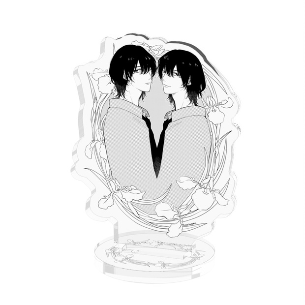 かきのたね　双子と先生　アクリルスタンド　アクリルコースター グッズ】パーツ付き描き下ろしアクリルスタンド〈かきのたね先生
