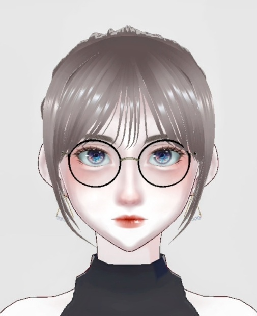 【3D髪】韓国前髪3種×後毛ポニテ【VRoid Studio正式版】