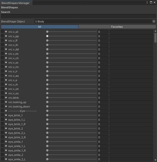 BlendShape Manager Tool