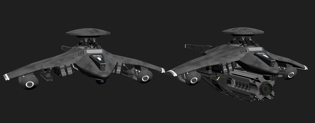 【3Dモデル】電子戦ドローン