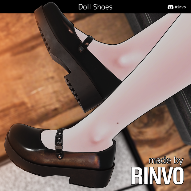 Doll Shoes (Rigged for GodMagician, Saki, VRBase Anime, Egirl, Fantasy, Selestia, Rusk, ZinFit, PandaV2, Rusk)
