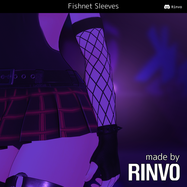 Fishnet Sleeves (Rigged for GodMagician, Rindo, Selestia, VRBase Anime, EGirl, Saki, ZinFit)